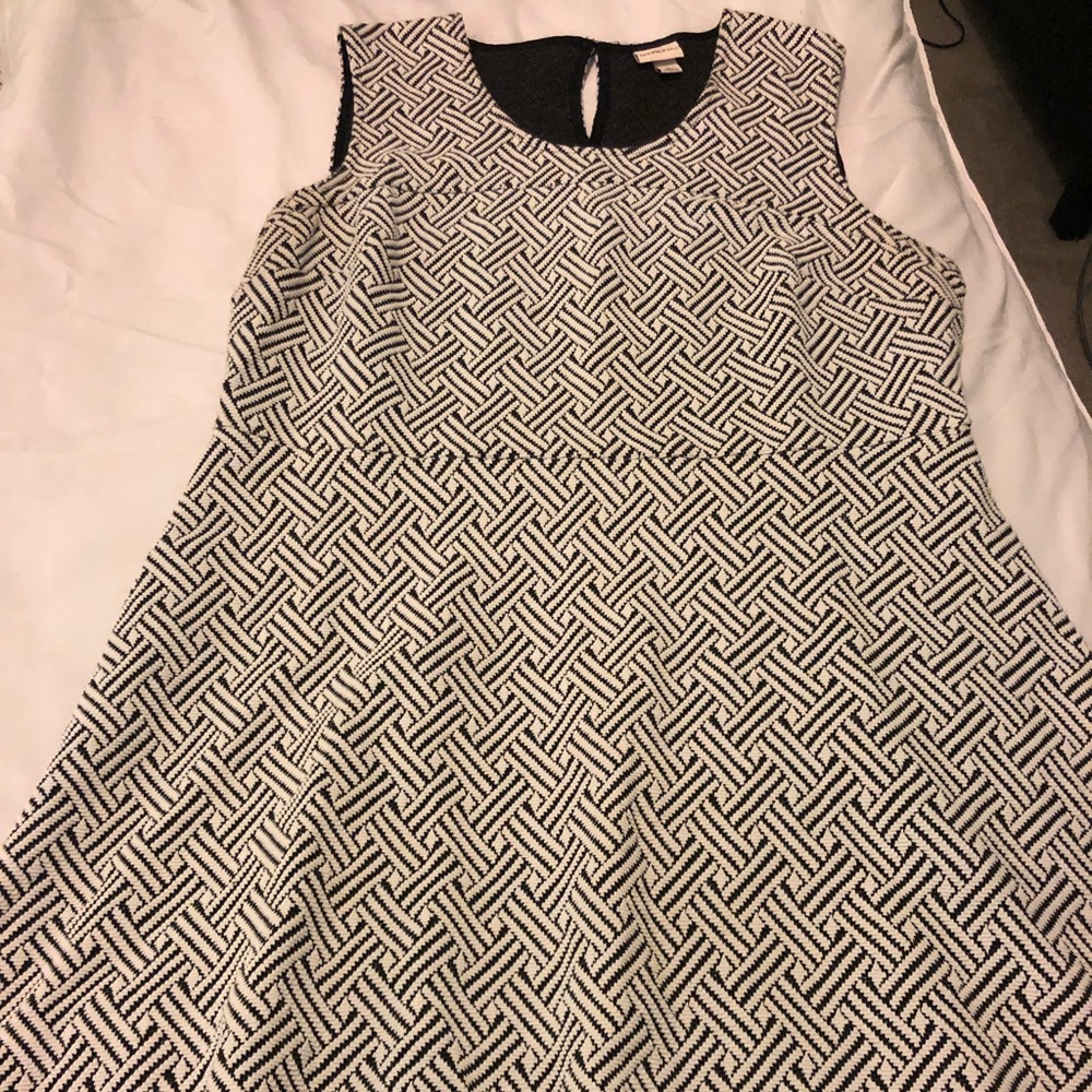 Sweater knit fit and flare dress